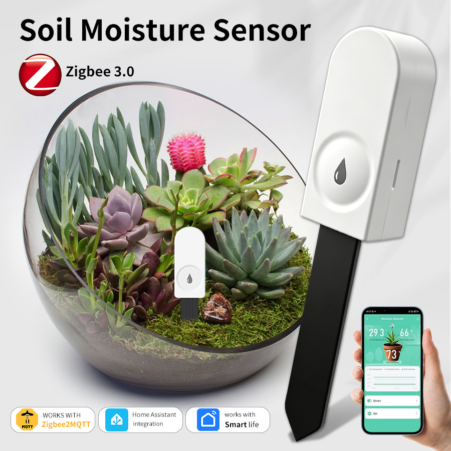 Smart Garden Zigbee - جهاز استشعار ذكي لرطوبة التربة بتقنية