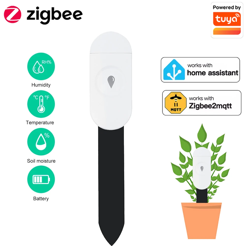 Smart Garden Zigbee - تويا زيجبي كاشف درجة الحرارة والرطوبة