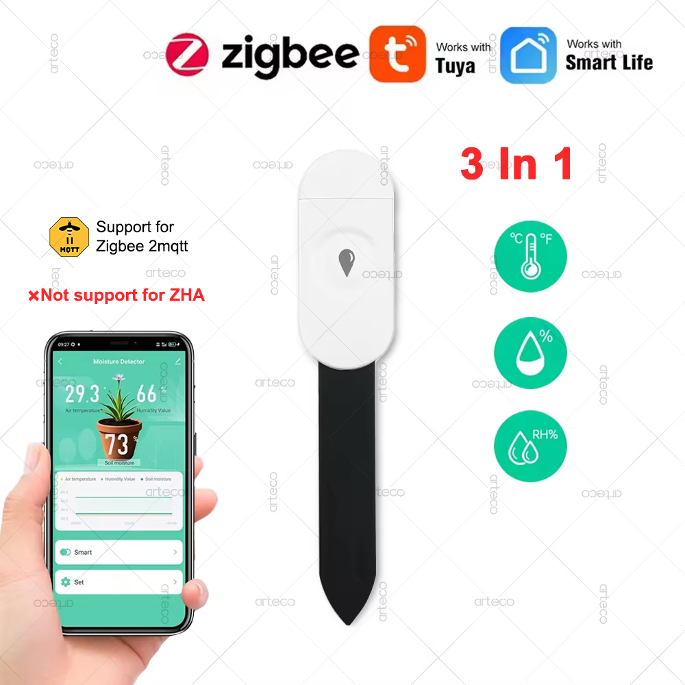 Smart Garden Zigbee - تويا زيجبي كاشف درجة الحرارة والرطوبة