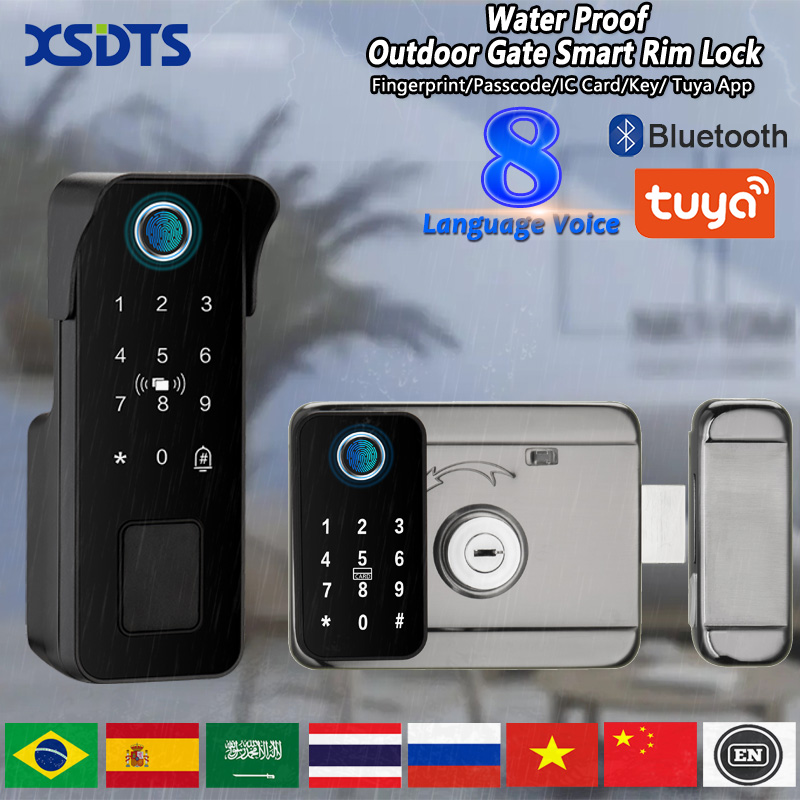 Smart Garden Door Lock - قفل باب ذكي مقاوم للماء بصمة