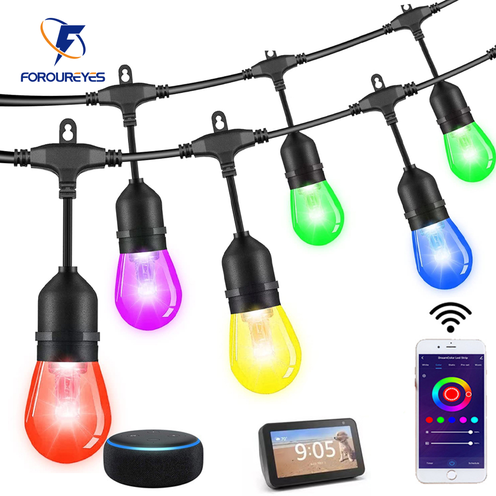 Smart Garden Festoon Lights - أضواء LED ذكية RGB مقاومة للماء