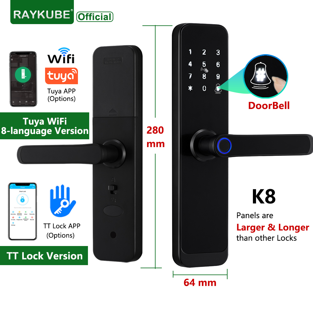 Smart Garden Door Lock - RAYKUBE K8 قفل الباب الذكي TTlock