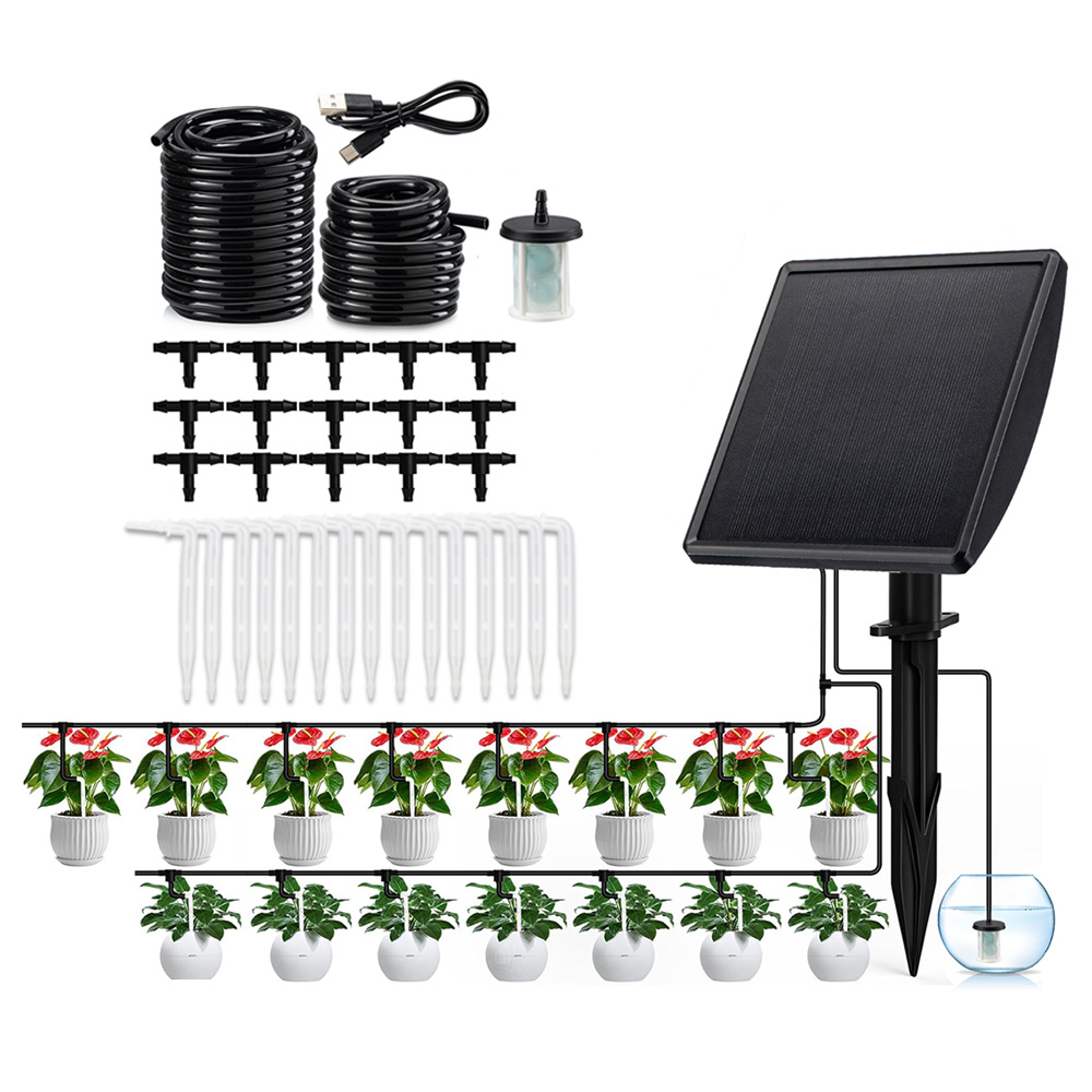 Smart Garden System - مضخة ري بالتنقيط تعمل بالطاقة الشمسية،