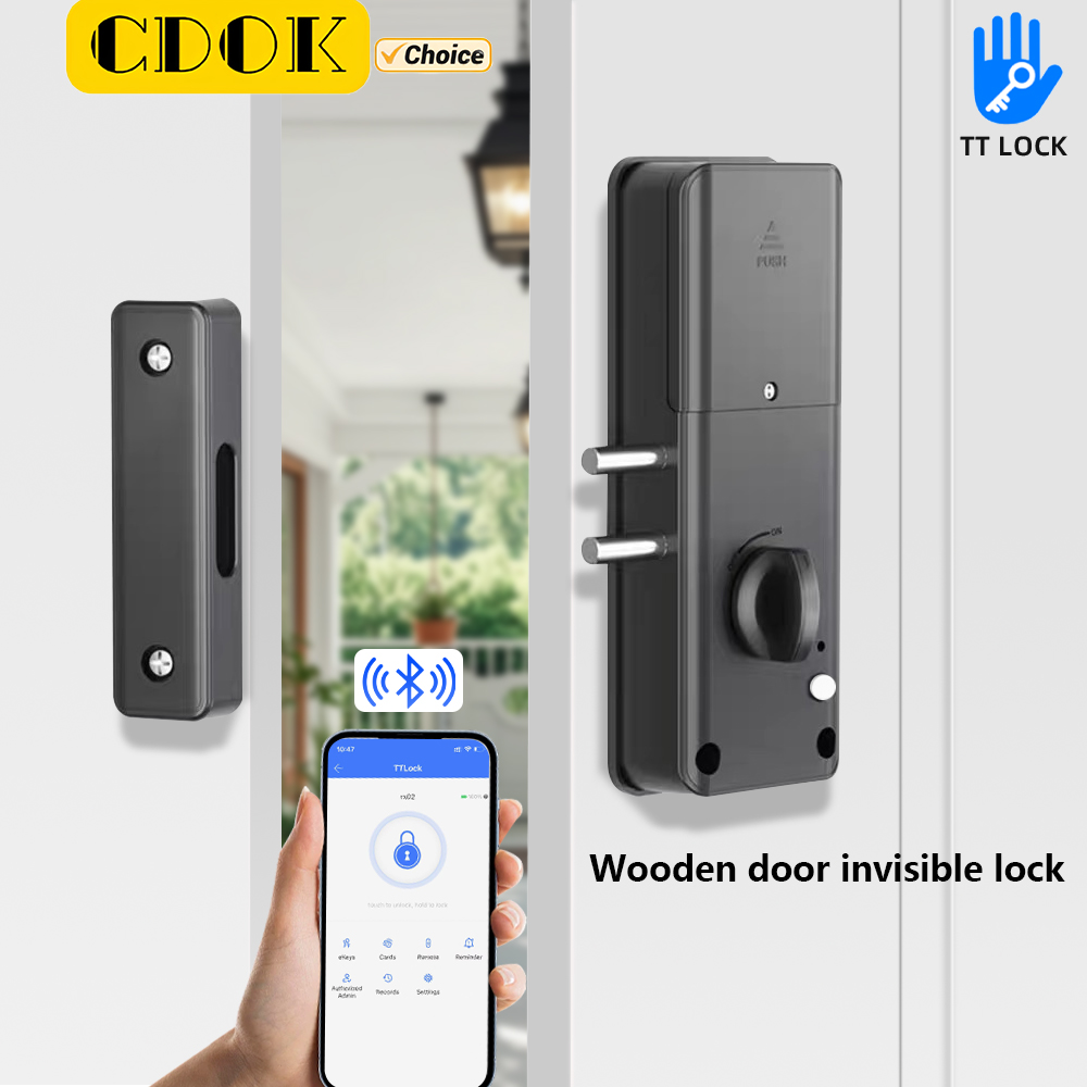 Smart Garden Door Lock - قفل باب خشبي داخلي غير مرئي