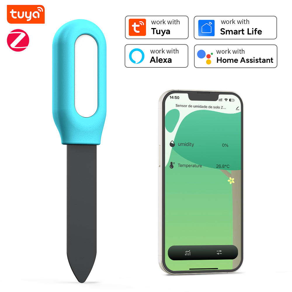 Smart Garden Zigbee - تويا زيجبي مستشعر التربة الرطوبة كاشف