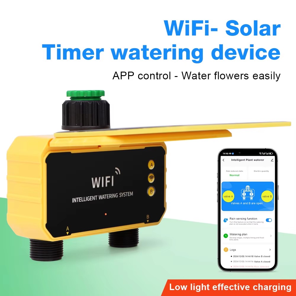 وحدة تحكم بالري بالطاقة الشمسي - مراجعة Wifi Irrigation Timer وسعره