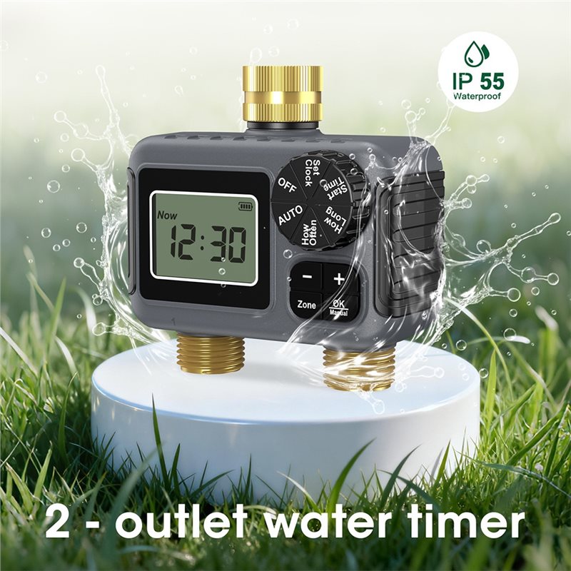 AY14 - مؤقت ري أوتوماتيكي بمخر - مراجعة Smart Garden Water Timer وسعره
