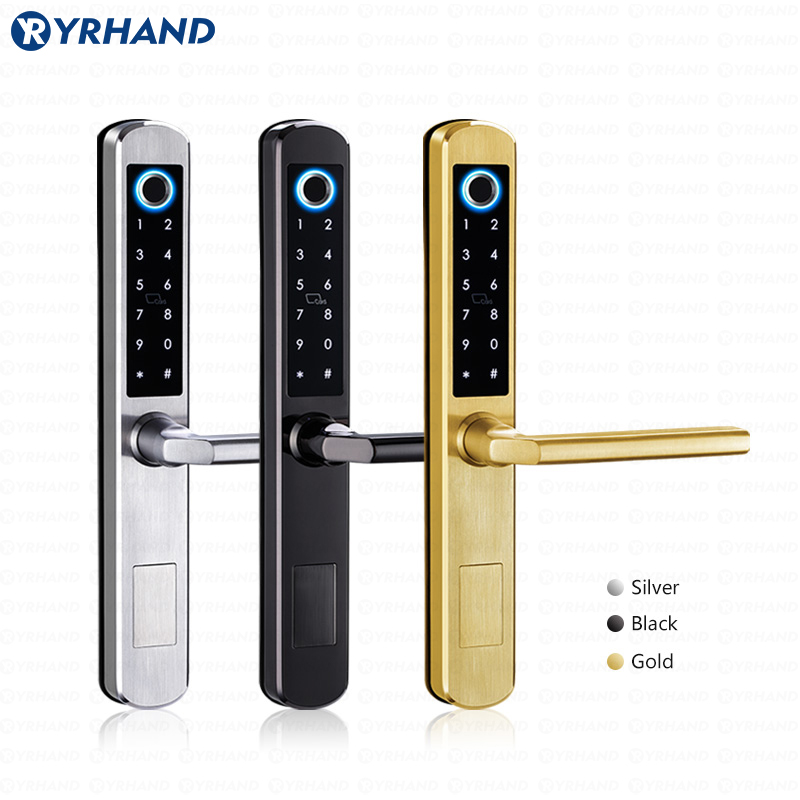 IP66 الذهب الفولاذ المقاوم للص - مراجعة Smart Garden Door Lock وسعره