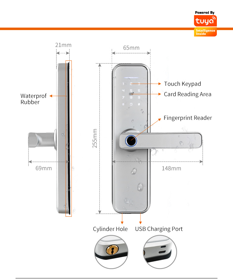 قفل ذكي X5 مقاوم للماء من تويا - مراجعة Smart Garden Door Lock وسعره