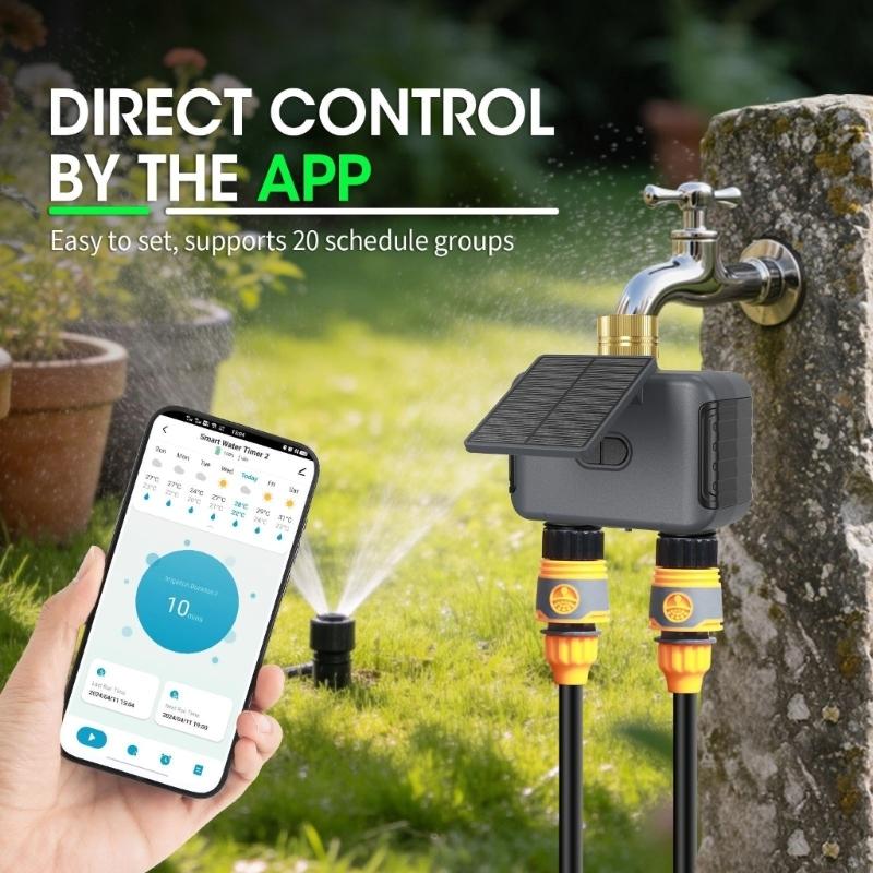 مؤقت مياه بالطاقة الشمسية بمنط - مراجعة Wifi Irrigation Timer وسعره