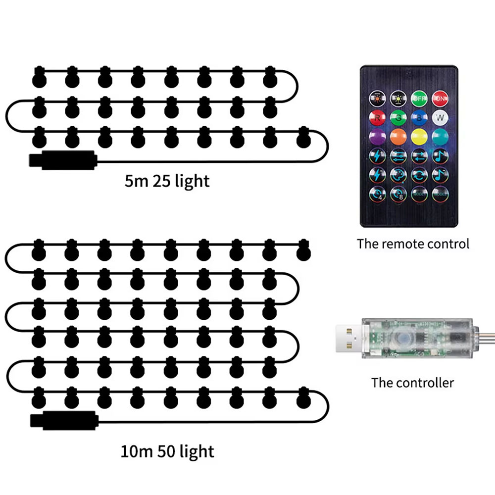 سلسلة أضواء LED ذكية بطول 5 أم - مراجعة Smart Garden Festoon Lights وسعره