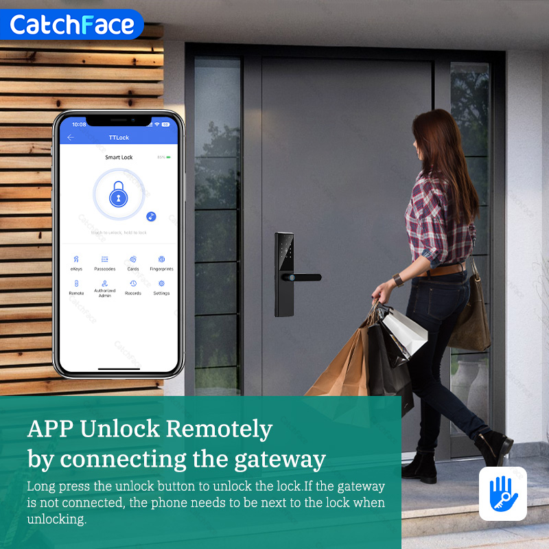 بلوتوث بصمة قفل الباب TTLock A - مراجعة Smart Garden Door Lock وسعره