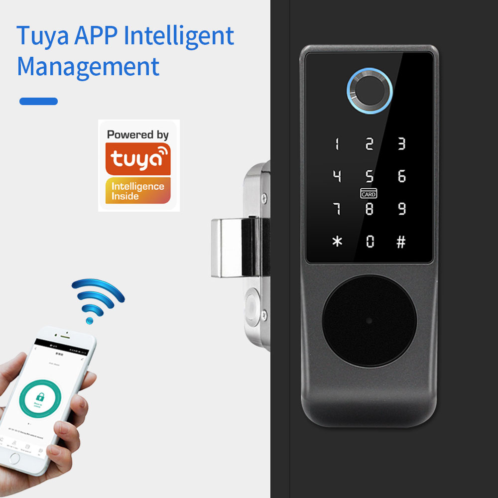 TUYA WIFI قفل الباب الذكي قفل  - مراجعة Smart Garden Door Lock وسعره