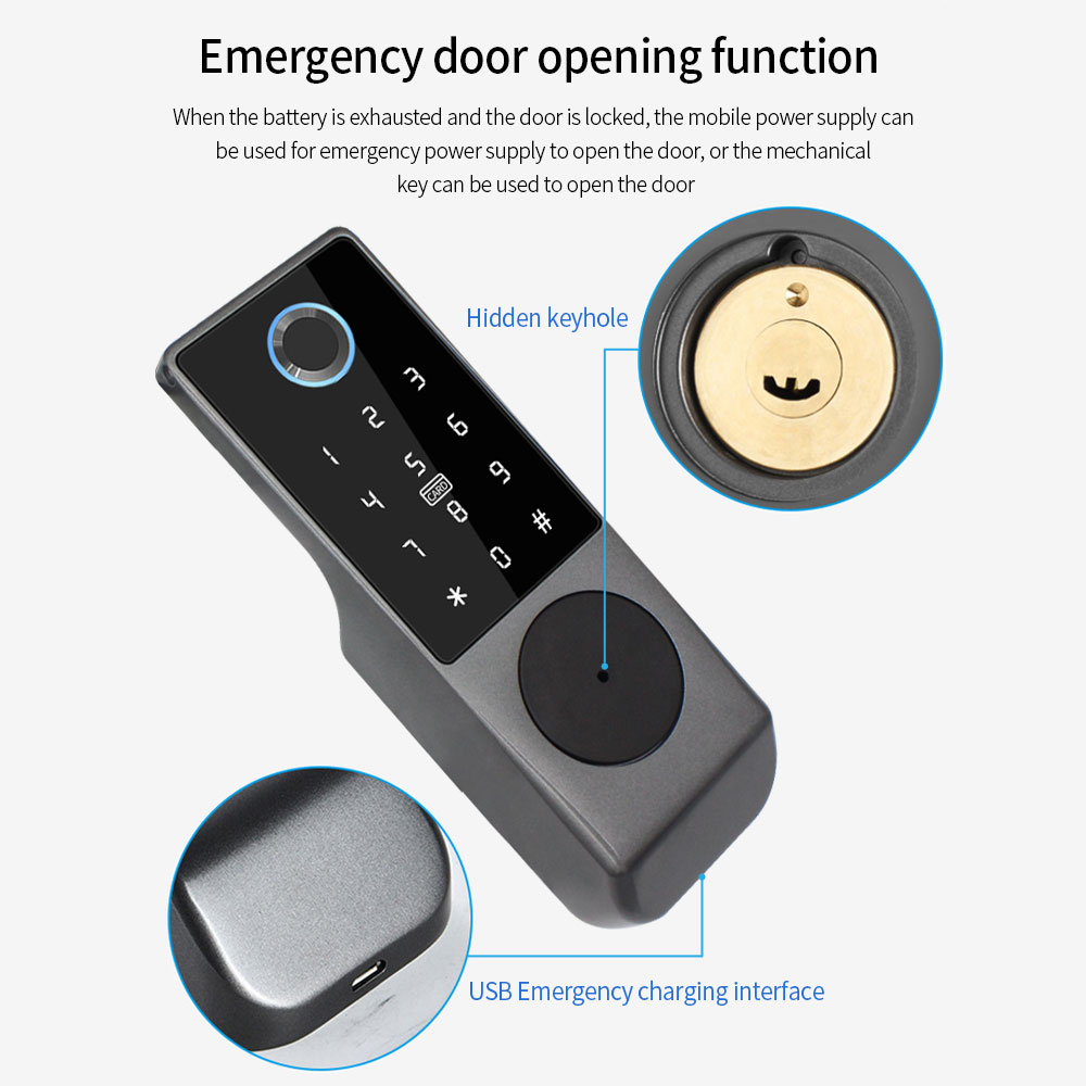 TUYA WIFI قفل الباب الذكي قفل  - مراجعة Smart Garden Door Lock وسعره
