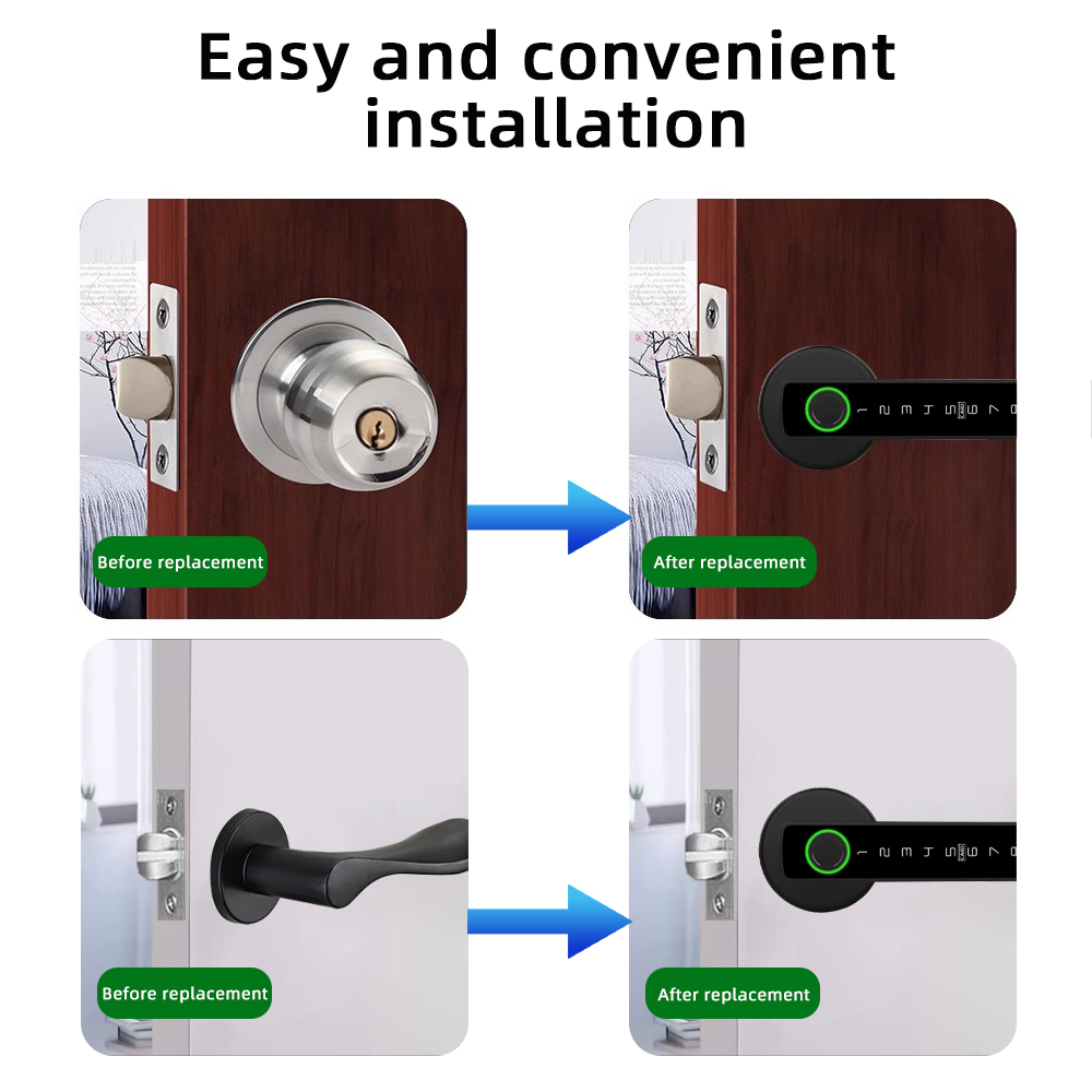 RAYKUBE M5 Tuya BLE قفل باب ذك - مراجعة Smart Garden Door Lock وسعره