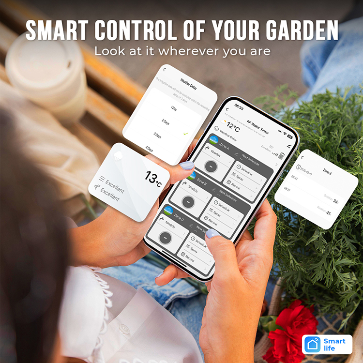 نظام ري ذكي جديد بثلاثة مخارج  - مراجعة Smart Garden System وسعره