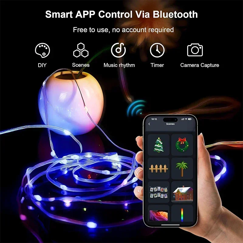 لتقوم بها بنفسك RGBIC سلسلة أض - مراجعة Smart Garden Festoon Lights وسعره