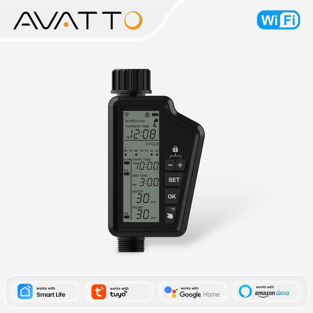 مؤقت سقي الحديقة الذكي AVATTO  - مراجعة Wifi Irrigation Timer وسعره