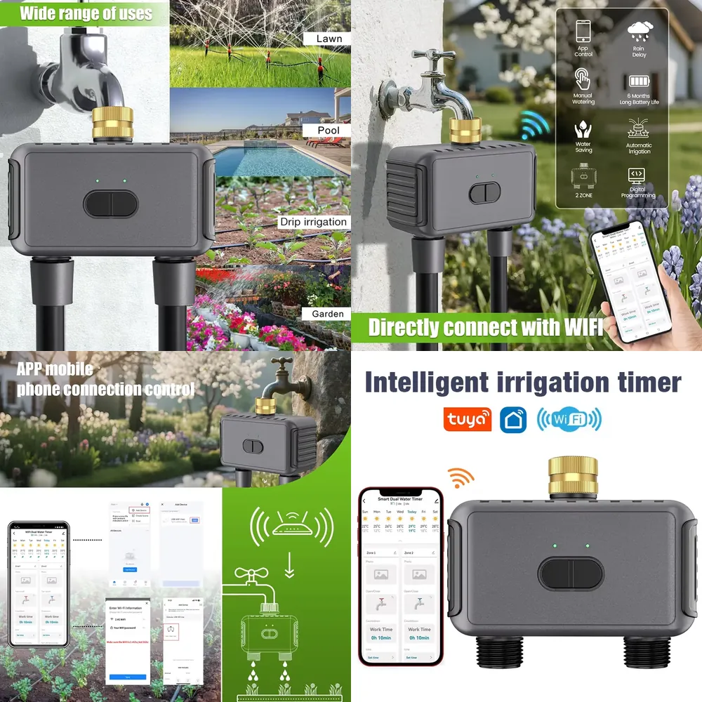 WAP01 مؤقت ري ذكي بتحكم عبر تط - مراجعة Smart Garden System وسعره