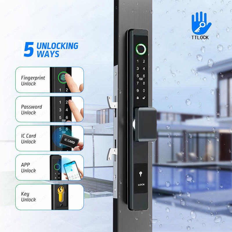 قفل باب رقمي بيومتري من ZHDCOO - مراجعة Smart Garden Door Lock وسعره