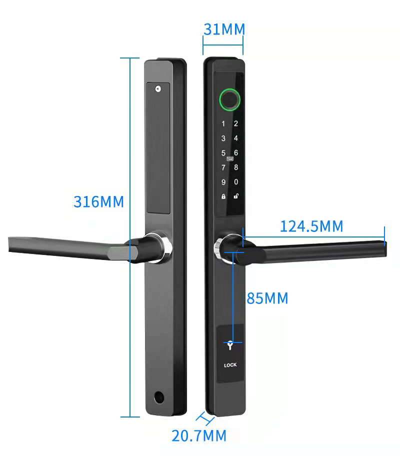 قفل باب رقمي بيومتري من ZHDCOO - مراجعة Smart Garden Door Lock وسعره