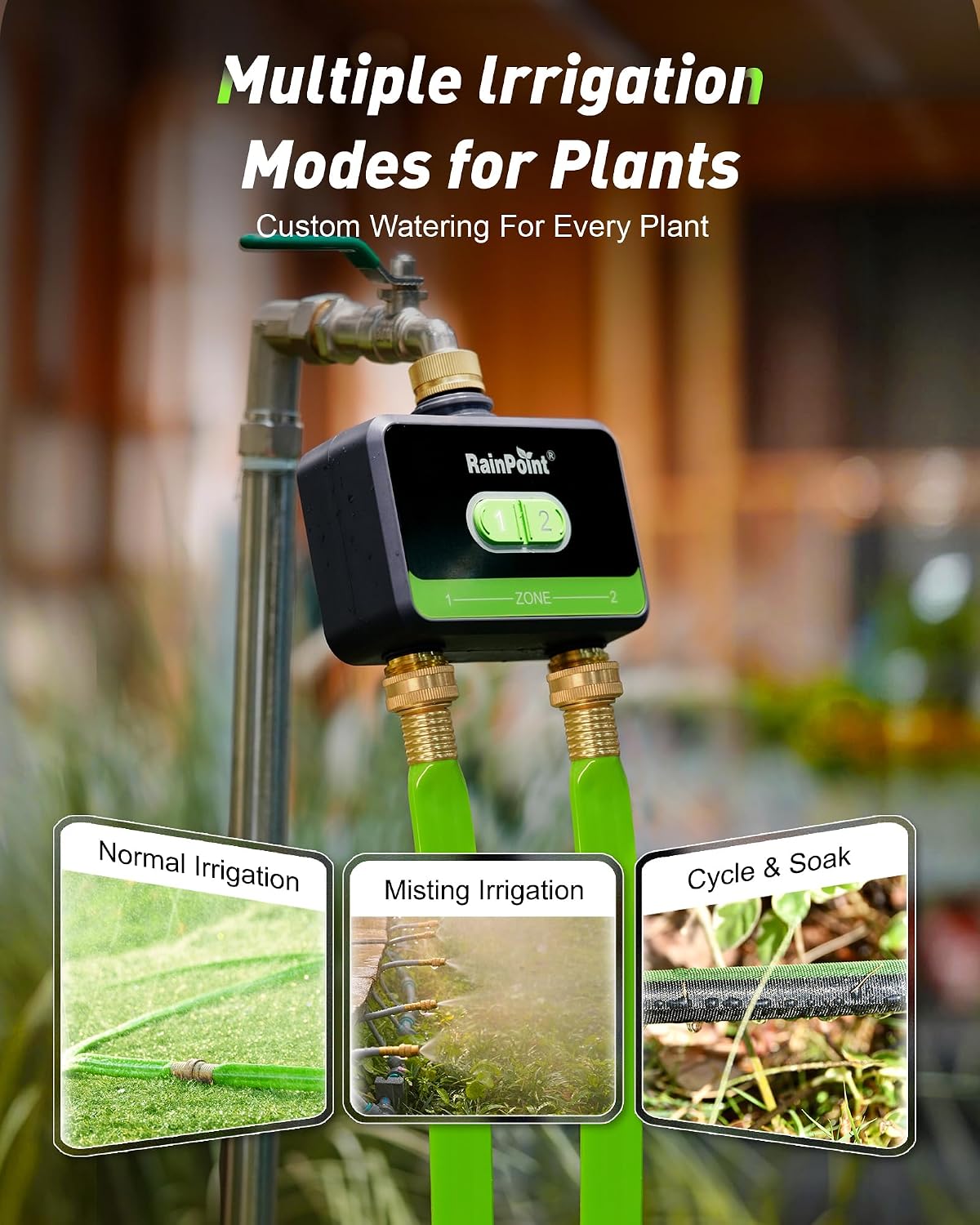 جهاز توقيت ري ذكي ثنائي المناط - مراجعة Smart Garden System وسعره