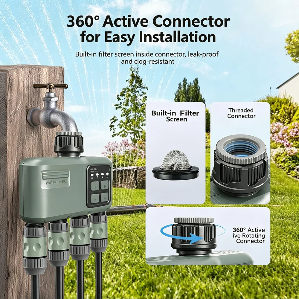 جهاز ري ذكي للحدائق يعمل بتقني - مراجعة Wifi Irrigation Timer وسعره