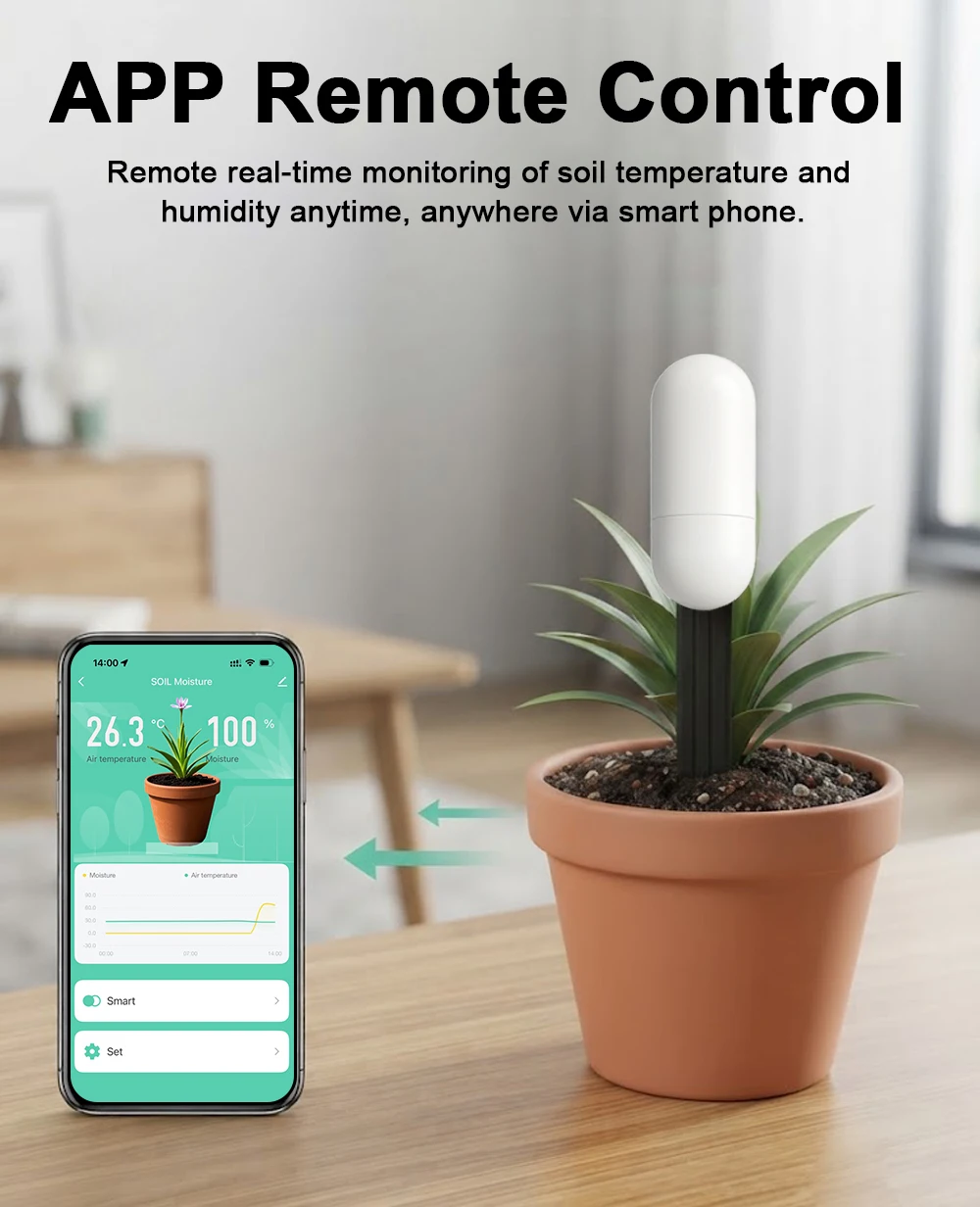 جهاز استشعار الرطوبة ودرجة الح - مراجعة Smart Garden Zigbee وسعره