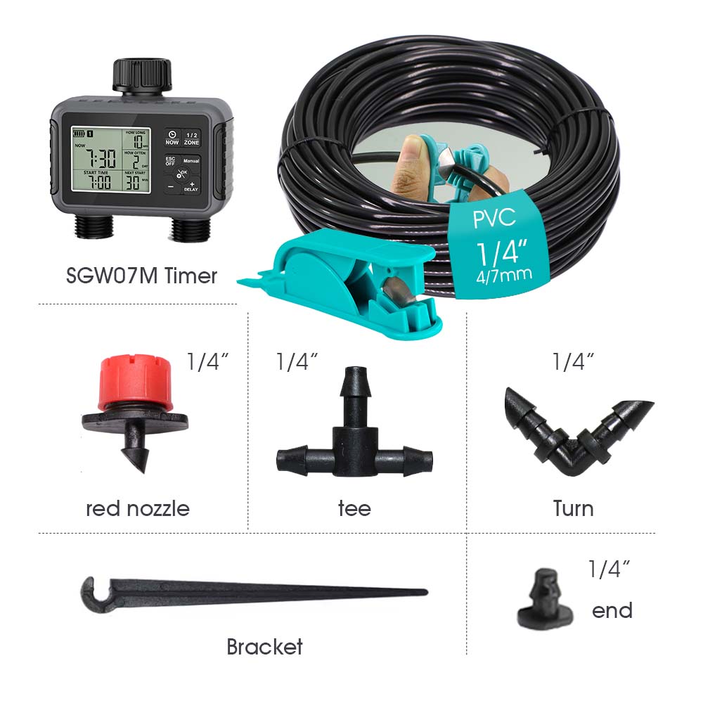جهاز توقيت ري الحدائق بشاشة LC - مراجعة Smart Garden Water Timer وسعره