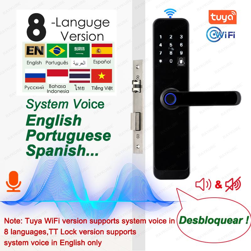 RAYKUBE K8 قفل الباب الذكي TTl - مراجعة Smart Garden Door Lock وسعره