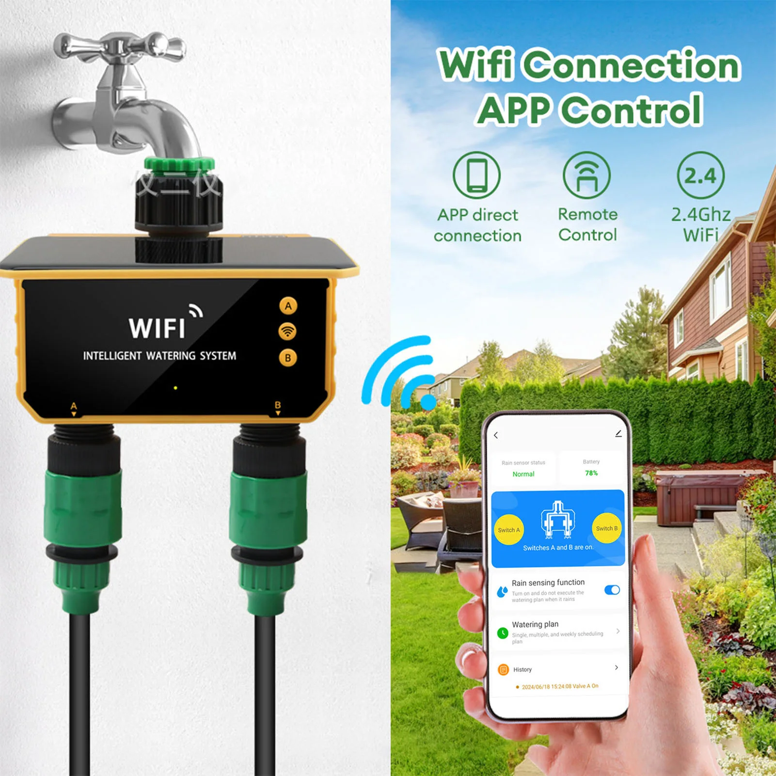 مؤقت ري ذكي يعمل بالطاقة الشمس - مراجعة Wifi Irrigation Timer وسعره