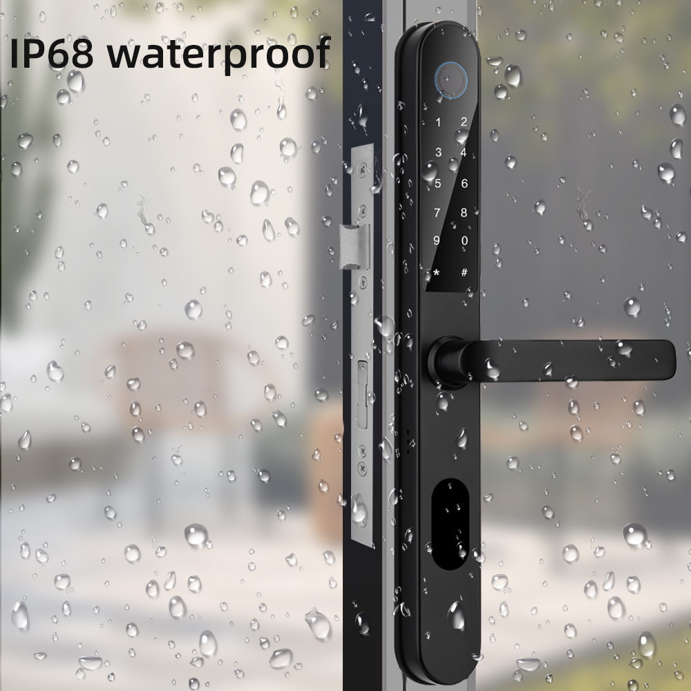 قفل باب من الألومنيوم Raykube  - مراجعة Smart Garden Door Lock وسعره