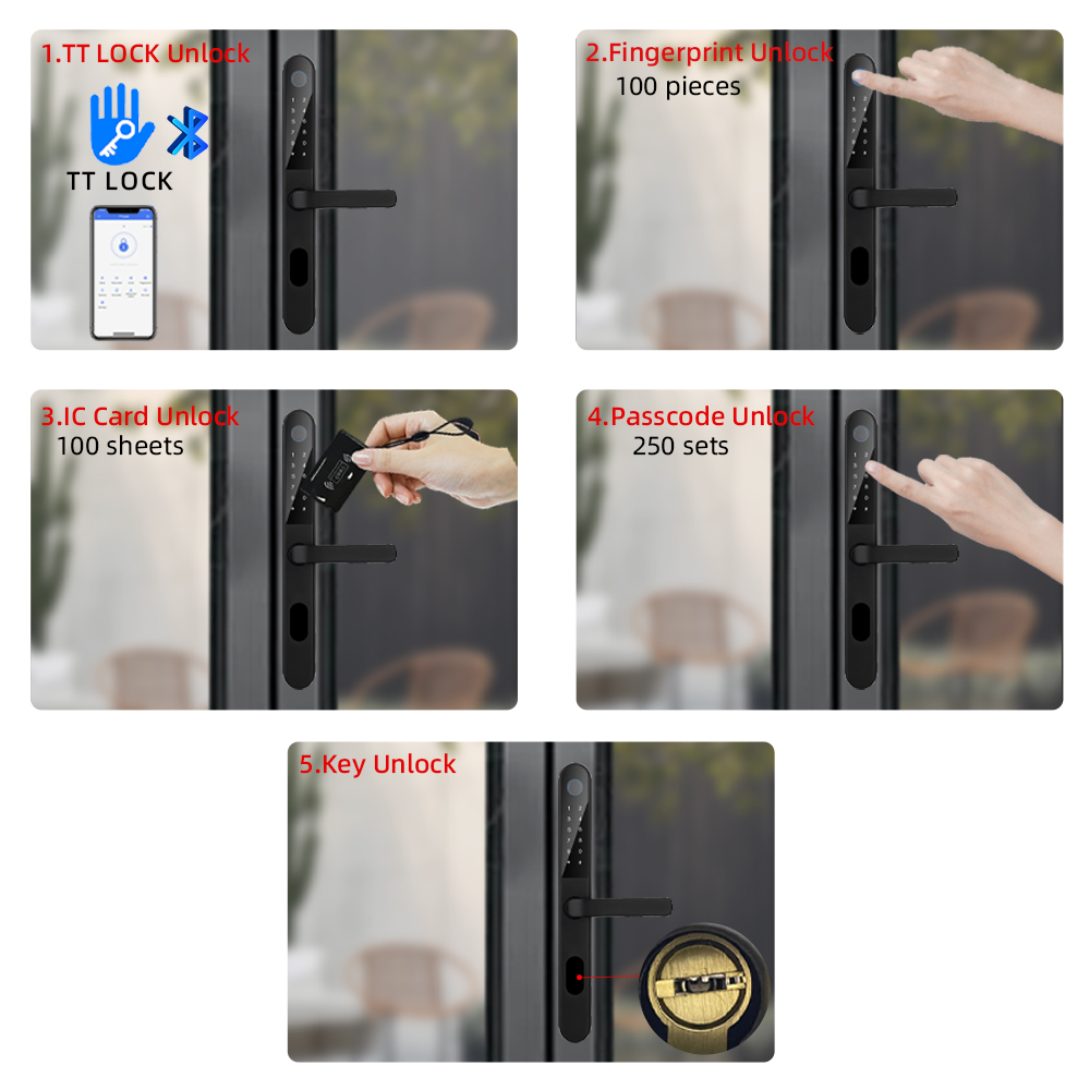 قفل باب من الألومنيوم Raykube  - مراجعة Smart Garden Door Lock وسعره