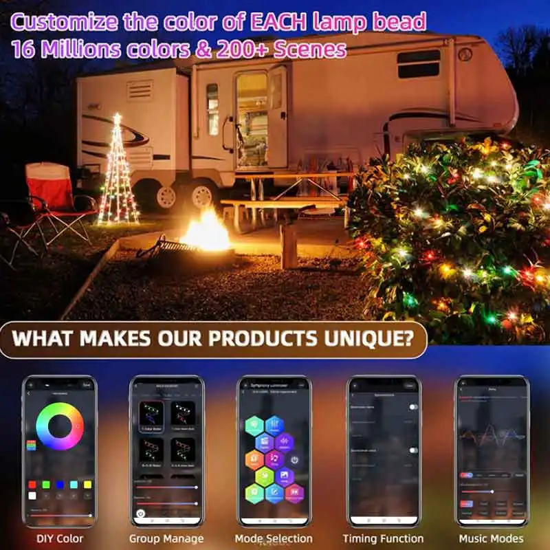 شريط إضاءة LED للزينة، أضواء ع - مراجعة Smart Garden Festoon Lights وسعره