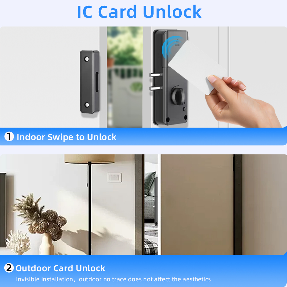 قفل باب خشبي داخلي غير مرئي CD - مراجعة Smart Garden Door Lock وسعره