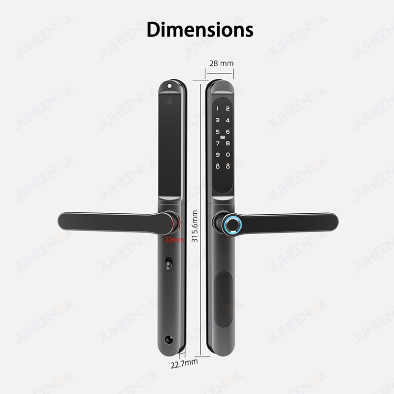 قفل باب زجاجي منزلق إلكتروني ، - مراجعة Smart Garden Door Lock وسعره